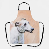 Greyhound Painting - Niedliche Original Hunde Kuns Schürze (Vorderseite)