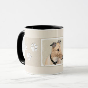 Greyhound Painting - Niedliche Original Hunde Kuns Tasse