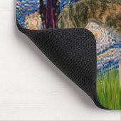 Greyhound Pair - Starry Night Mousepad (Ecke)