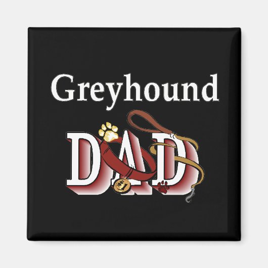 Greyhound Papa Magnet (Vorne)