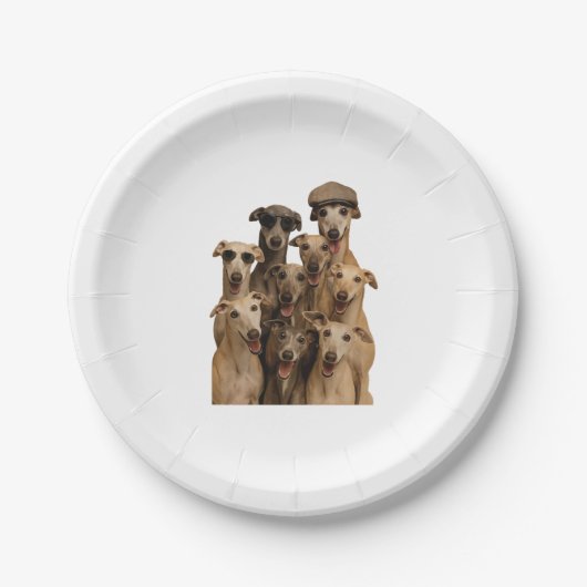 Greyhound  pappteller (Vorderseite)