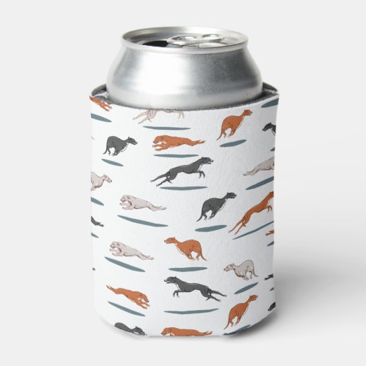 Greyhound Pattern Dosenkühler (Kanne Vorderseite)