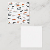 Greyhound Pattern Mitteilungskarte (Vorne/Hinten)