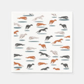 Greyhound Pattern Serviette (Vorderseite)
