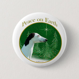 Greyhound Peace Button