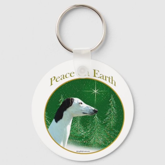 Greyhound Peace Schlüsselanhänger (Vorderseite)