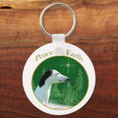 Greyhound Peace Schlüsselanhänger (Vorderseite)