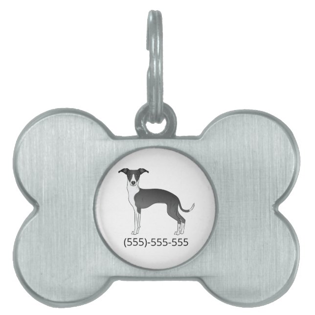 Greyhound & Phone Number Tiermarke (Vorderseite)