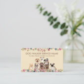 Greyhound Poodle Aussie Mops Corgi Brown Hunde Visitenkarte (Stehend Vorderseite)