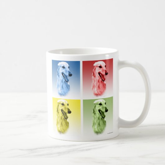 Greyhound Pop Art Kaffeetasse (Rechts)