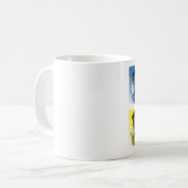 Greyhound Pop Art Kaffeetasse (Vorderseite Links)