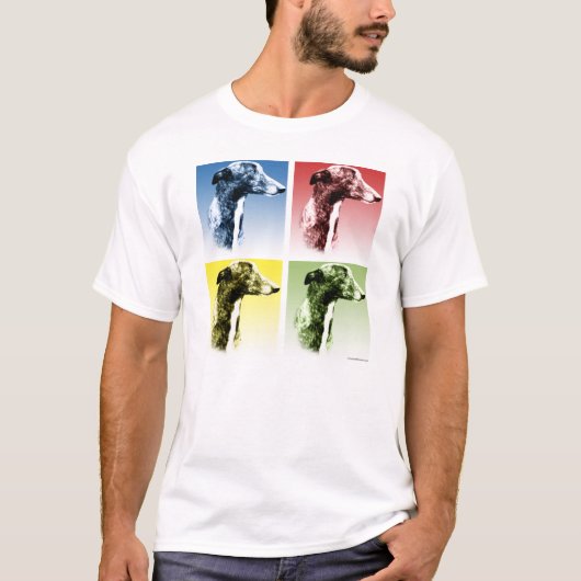 Greyhound Pop Art T-Shirt (Vorderseite)