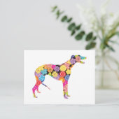 Greyhound Postkarte (Stehend Vorderseite)