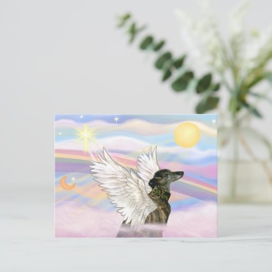 Greyhound Postkarte (Stehend Vorderseite)