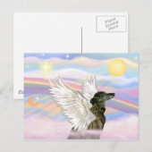 Greyhound Postkarte (Vorne/Hinten)