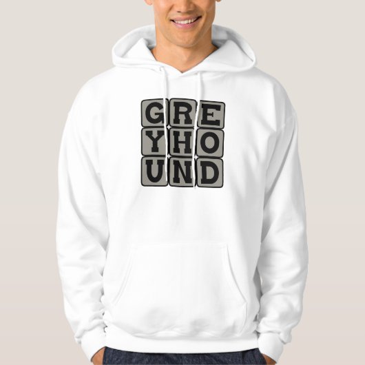 Greyhound, Racing Dog Hoodie (Vorderseite)
