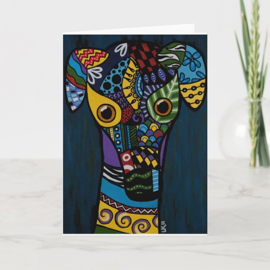 Greyhound - Racing Greyhound Rescue Karte (Vorderseite)