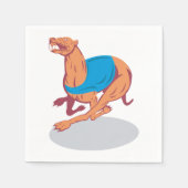 Greyhound Racing Paper Napkins Serviette (Vorderseite)