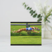 Greyhound Racing Postkarte (Stehend Vorderseite)