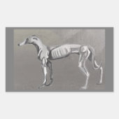 Greyhound Rechteckiger Aufkleber (Vorderseite)