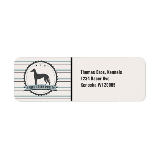 Greyhound Remüde Racer 45 mph Lazy Hund Custom (Vorne)