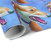 Greyhound Rescue Dog Geschenkpapier (Rolleneckpunkt)