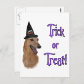 Greyhound (rot) Trick Postkarte (Vorne/Hinten)