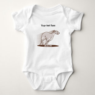 Greyhound Running Baby Strampler