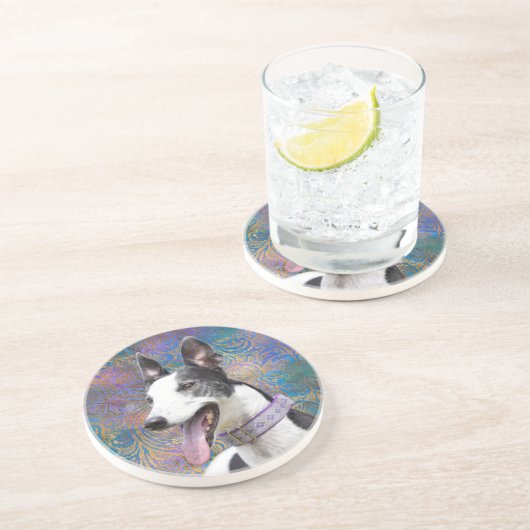 Greyhound Sandstone Untersetzer (Seite)