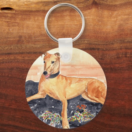 Greyhound Schlüsselanhänger (Vorderseite)
