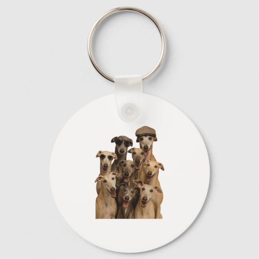 Greyhound schlüsselanhänger (Vorderseite)