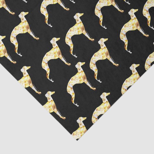 Greyhound Seidenpapier (Ausschnitt)