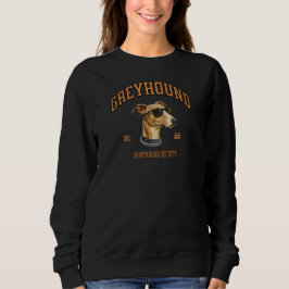 Greyhound Sighthound Society Vintage-Hundebekleidu Sweatshirt