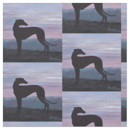 Greyhound Silhouette Hunde Kunststoffe Stoff