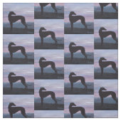 Greyhound Silhouette Hunde Kunststoffe Stoff (Muster)