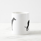 Greyhound-Silhouette Kaffeetasse (Mittel)