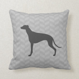 Greyhound-Silhouette Kissen