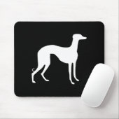Greyhound-Silhouette Mousepad (Mit Mouse)