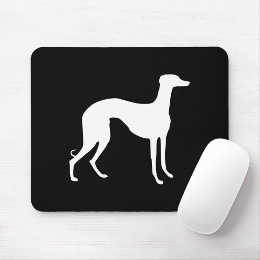 Greyhound-Silhouette Mousepad (Mit Mouse)