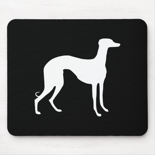 Greyhound-Silhouette Mousepad (Vorne)