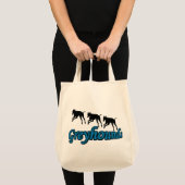 Greyhound-Silhouette Tragetasche (Vorderseite (Produkt))