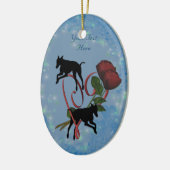 Greyhound Silhouetten Herzogtum Ornament (Links)