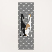 Greyhound Sisters Illustration Yoga Mat Yogamatte (Vorderseite)