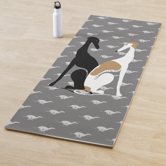 Greyhound Sisters Illustration Yoga Mat Yogamatte