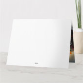 Greyhound Snowy Sleigh Weihnachtsdekor Karte (Rückseite)