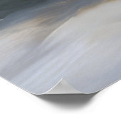 Greyhound Snowy Sleigh Weihnachtsdekor Poster (Ecke)