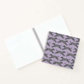 Greyhound Spiral Bound Notebook Notizblock