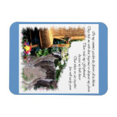 Greyhound Summer Garden Magnet (Horizontal)