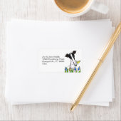 Greyhound Sweetheart White Adressaufkleber (Insitu)