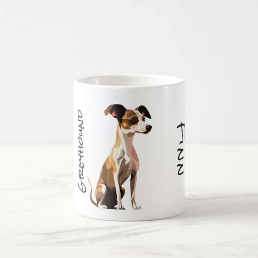 Greyhound-Tasse Kaffeetasse (Mittel)